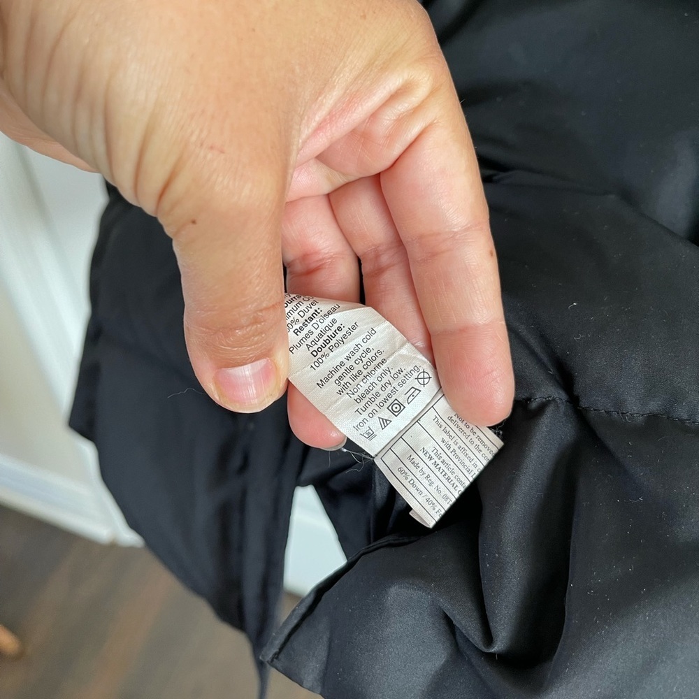 J.Crew black long puffer down jacket XXS - Picture 5 of 6